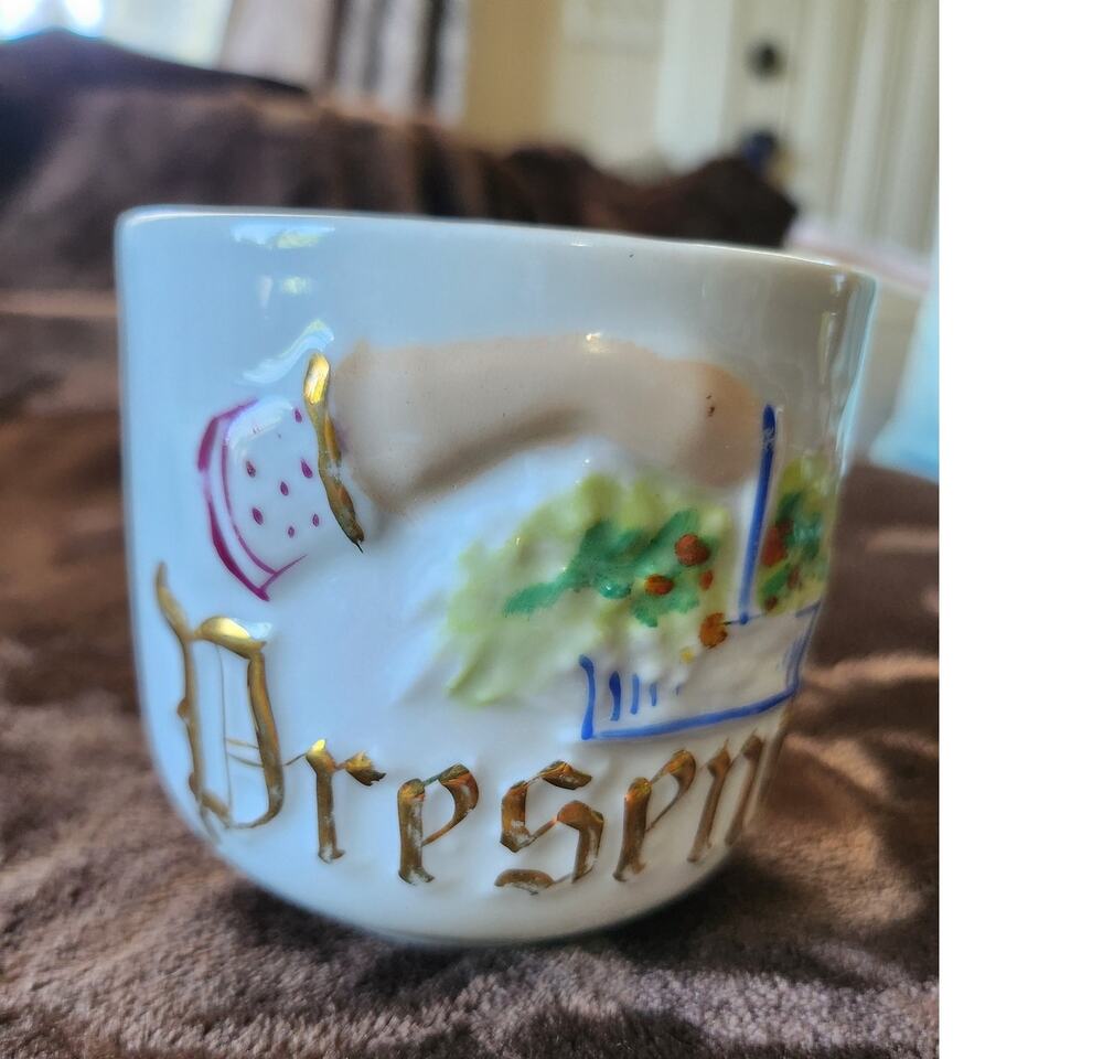 Vintage Mustache cup, early 1900s